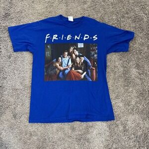 FRIENDS Famous TV Show Series Women - Men's Blue Tee T-Shirt Medium‎ M
